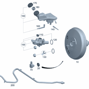 A2434301000 制动助力器 适用于奔驰EQA 260 - 杰联莱