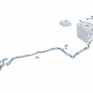 A2435005200 冷却液管路 从转换阀到连接点和蓄电池 适用于奔驰EQA 260 - 杰联莱