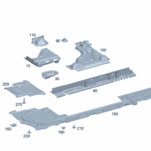 A2436103701 纵梁加强 左侧 适用于奔驰EQA 260 - 杰联莱
