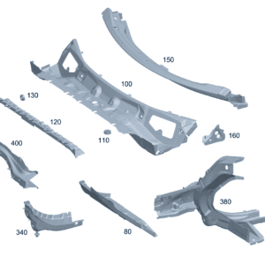 A2436251700 前围板 左下方 适用于奔驰EQA 260 - 杰联莱