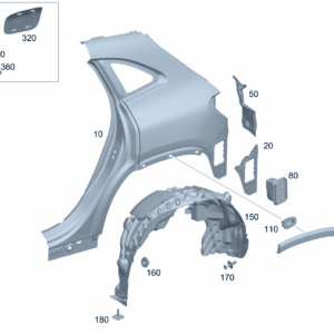 A2436309600 侧壁 右侧后部 适用于奔驰EQA 260 - 杰联莱