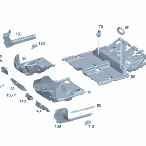 A24368007009E07 驾驶员底板衬层 左侧 适用于奔驰EQA 260 - 杰联莱