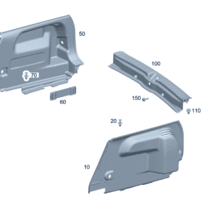 A24369001009E07 载物舱饰件 载物舱左侧 适用于奔驰EQA 260 - 杰联莱