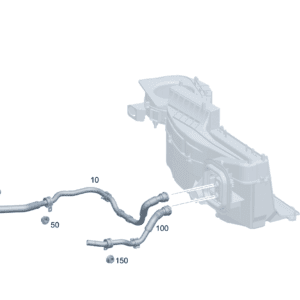 A2438303600 软管部分 热交换器到转换阀 适用于奔驰EQA 260 - 杰联莱