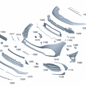 A24388016029999	 保险杠饰板 下部适用于奔驰EQB 260