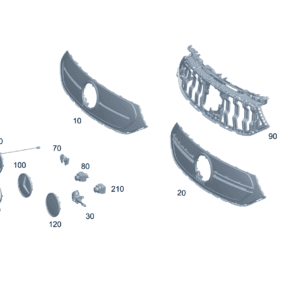 A2438808502	散热器格栅适用于奔驰EQA 260