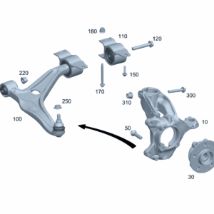A2473320100 转向节 左前侧 适用于奔驰EQA 260 - 杰联莱