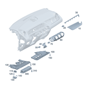 A2476802904 饰条 前排乘客侧 适用于奔驰EQA 260 - 杰联莱