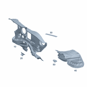 A2476822500 前围板减震 发动机舱前围板 适用于奔驰EQA 260 - 杰联莱