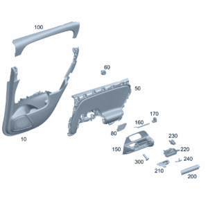 A24773013039051 基础托架 左侧车门饰板 适用于奔驰EQA 260 - 杰联莱