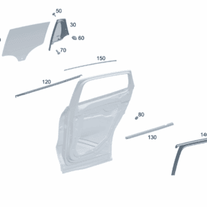 A2477357101 侧车窗 左侧 适用于奔驰 EQA 260 - 杰联莱