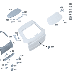 A24774065009051 尾门饰板 尾门 适用于奔驰EQA 260 - 杰联莱