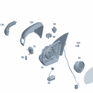 A2478105508 后视镜框架 左侧 适用于奔驰EQA 260 - 杰联莱