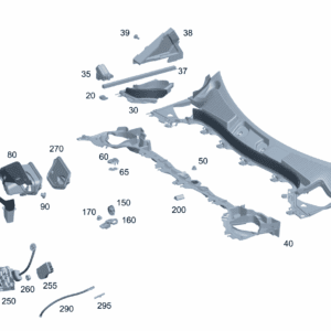 A2478302800 进气格栅护盖 适用于奔驰EQA 260 - 杰联莱