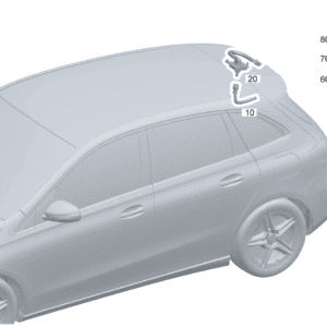 A2478600800 软管部分 连接点到后喷嘴 适用于奔驰EQA 260 - 杰联莱