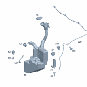 A2478690500 清洗液储液罐 风挡玻璃清洗系统 适用于奔驰EQA 260 - 杰联莱