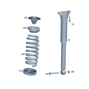 A2943201100 减震器 左侧和右侧 适用于奔驰EQE - 杰联莱