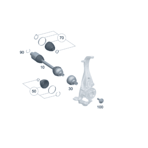 A2953305800 传动轴 左侧 适用于奔驰EQE - 杰联莱