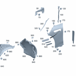 A2958810100 A2958810200 翼子板适用于奔驰EQE 350