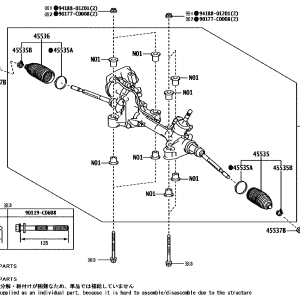 Toyota 442500R121 parts diagram
