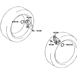 Toyota 46310-07010 parts diagram