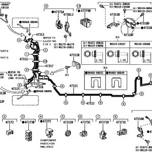Toyota 473110R160 parts diagram