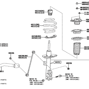 Toyota 4851009H50 parts diagram