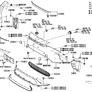 Toyota 521190R949 parts diagram