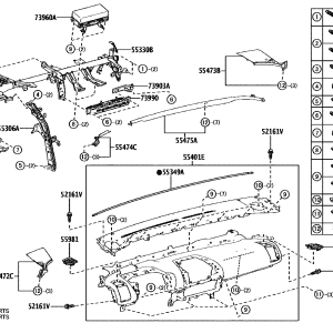 Toyota 52161-02040 parts diagram
