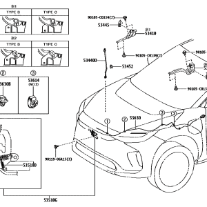 Toyota 534100R240 parts diagram