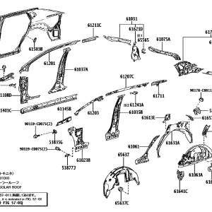 Toyota 538350R090 parts diagram