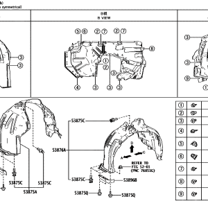 Toyota 538750R140 parts diagram