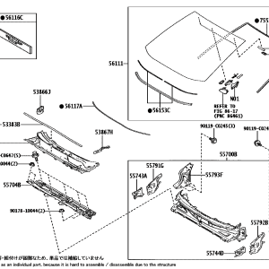 Toyota 561010R750 parts diagram