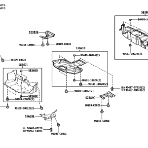 Toyota 583980R140 parts diagram