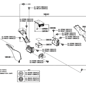 Toyota 588100R080C3 parts diagram