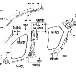 Toyota 621110R100C0 parts diagram