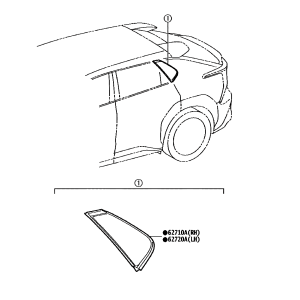 Toyota 627100R140 parts diagram
